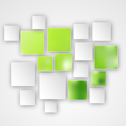 Modern Abstract Green and White Squares Background