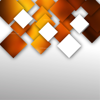 Abstract Orange and White Square Modern Background