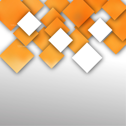 Abstract Orange and White Square Background