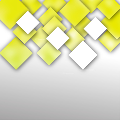 Abstract Yellow and White Square Background