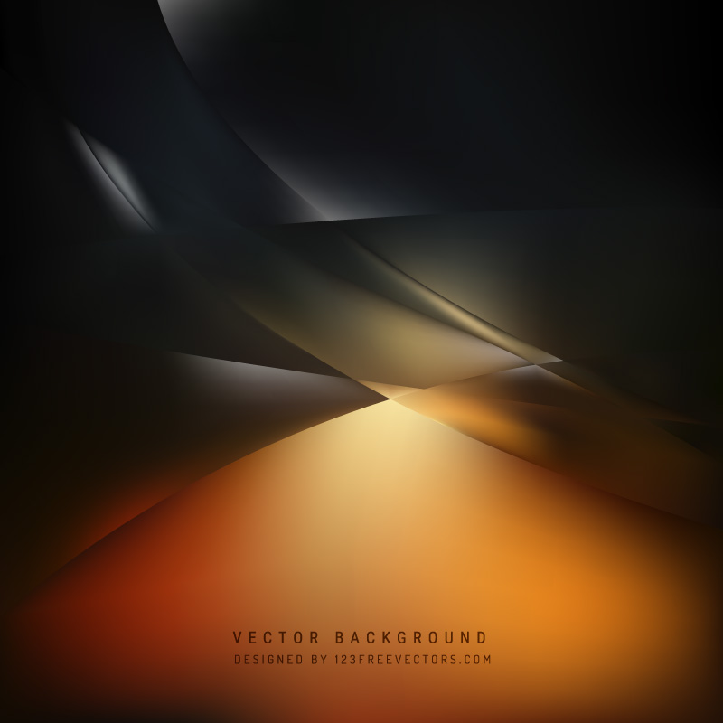 Black Orange Fire Abstract Background