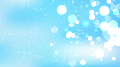 Baby Blue Bokeh Lights Background Vector Graphic