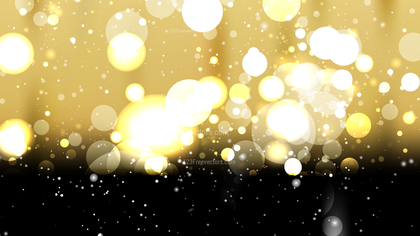 Abstract Black and Gold Lights Background Vector Image