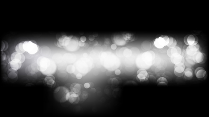 Abstract Black and White Bokeh Defocused Lights Background