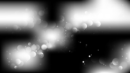 Abstract Black and White Bokeh Background