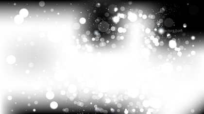 Abstract Black and White Blurry Lights Background Illustration