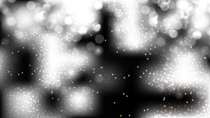 Abstract Black and White Bokeh Defocused Lights Background Image