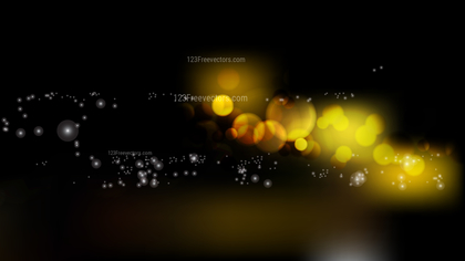 Abstract Black and Yellow Blur Lights Background Vector Graphic