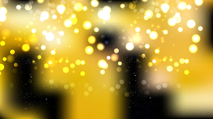Black and Yellow Bokeh Lights Background