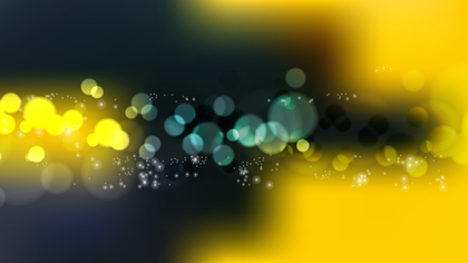 Abstract Black and Yellow Blurred Bokeh Background