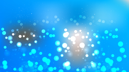 Abstract Blue Bokeh Lights Background