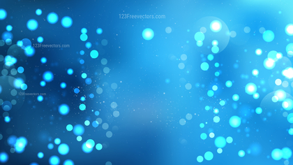 Blue Bokeh Defocused Lights Background Vector Illustration