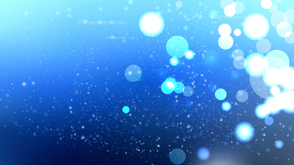 Abstract Blue Blurry Lights Background Image