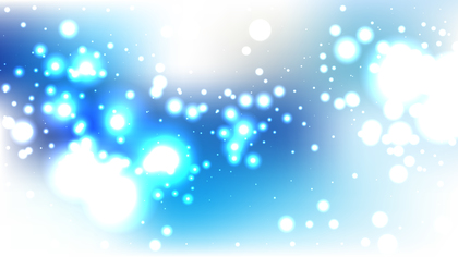 Blue and White Blur Lights Background Vector