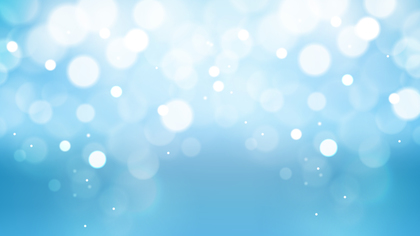 Blue and White Defocused Lights Background Graphic