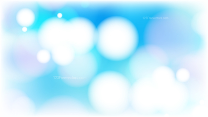 Blue and White Bokeh Lights Background