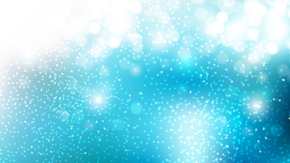Abstract Blue and White Bokeh Defocused Lights Background Illustration