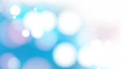 Blue and White Bokeh Lights Background Design