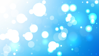 Abstract Blue and White Blur Lights Background Graphic