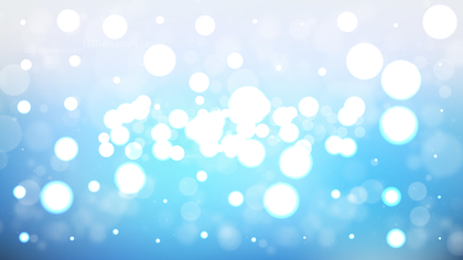 Blue and White Bokeh Defocused Lights Background