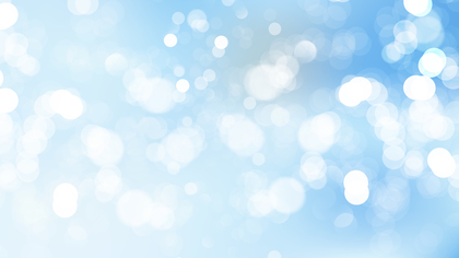 Blue and White Bokeh Lights Background