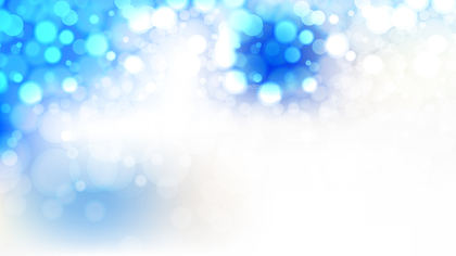 Blue and White Bokeh Defocused Lights Background Vector Illustration