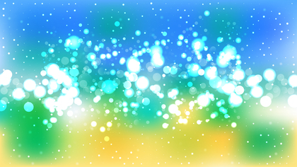Abstract Blue Yellow and White Lights Background Vector Art