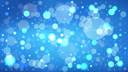 Bright Blue Blur Lights Background Design