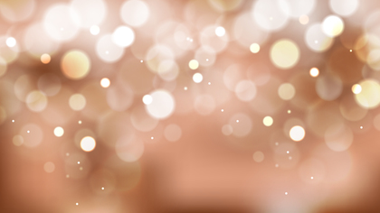 Brown and White Bokeh Lights Background Graphic