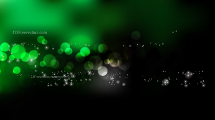 Cool Green Bokeh Lights Background