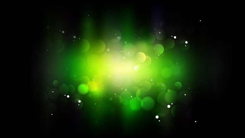 Abstract Cool Green Blur Lights Background