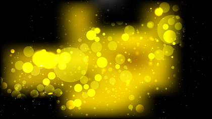 Cool Yellow Bokeh Defocused Lights Background Image