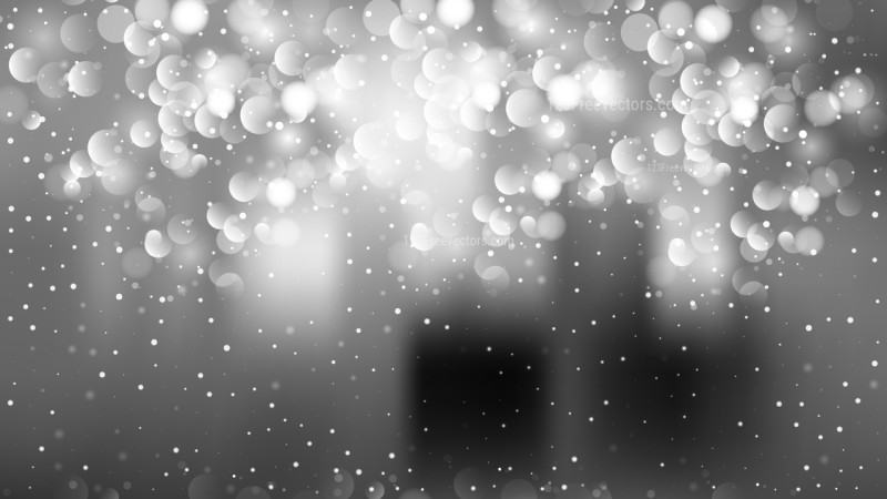 Abstract Dark Grey Blurry Lights Background