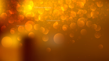 Dark Orange Blurry Lights Background Vector Illustration