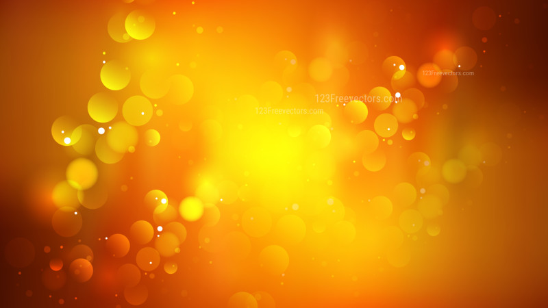 Abstract Dark Orange Blurry Lights Background Vector Image