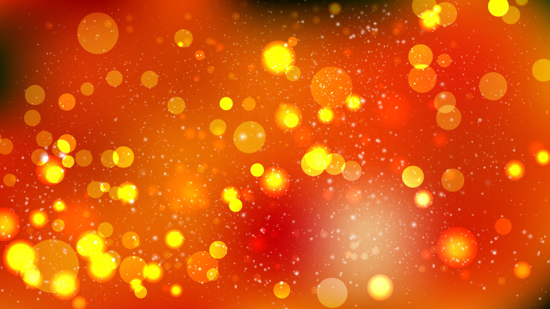 Dark Orange Blurred Lights Background Graphic