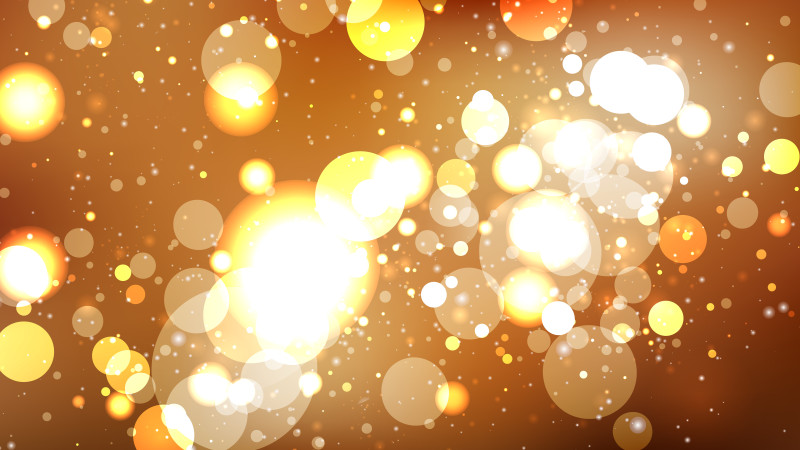Abstract Dark Orange Blurry Lights Background