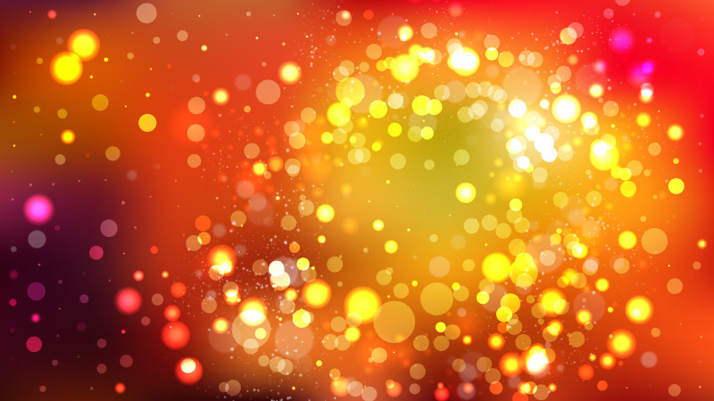 Dark Orange Blurry Lights Background Illustration