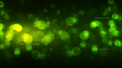 Abstract Green and Black Blurred Bokeh Background