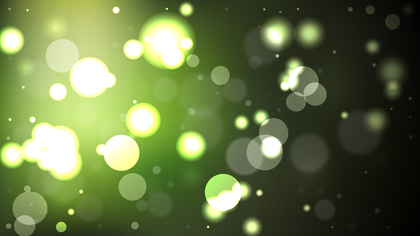 Abstract Green and Black Bokeh Defocused Lights Background