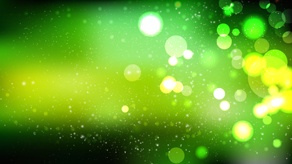Abstract Green and Black Blur Lights Background