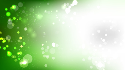 Abstract Green and White Bokeh Background Vector Graphic
