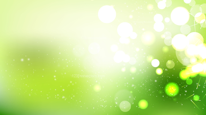 Abstract Green and White Bokeh Background Vector Graphic