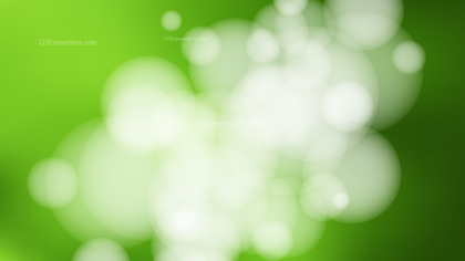 Abstract Green and White Blurred Bokeh Background Vector Illustration