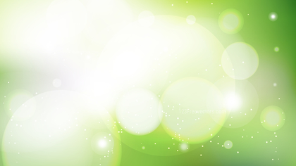 Abstract Green and White Defocused Lights Background Vector Graphic
