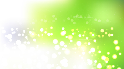 Abstract Green and White Lights Background Vector Image