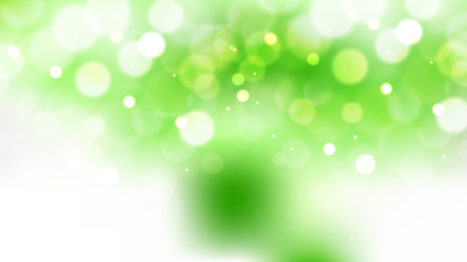 Green and White Blur Lights Background