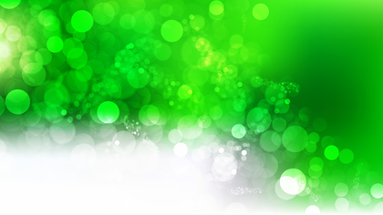 Green and White Blurred Lights Background