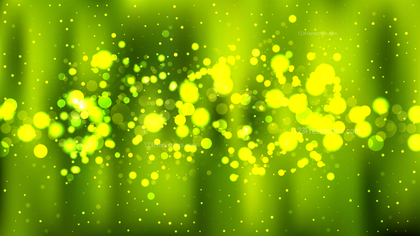 Abstract Green and Yellow Defocused Lights Background