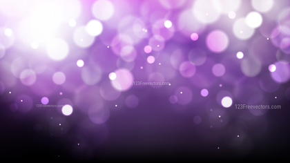 Purple Black and White Bokeh Lights Background